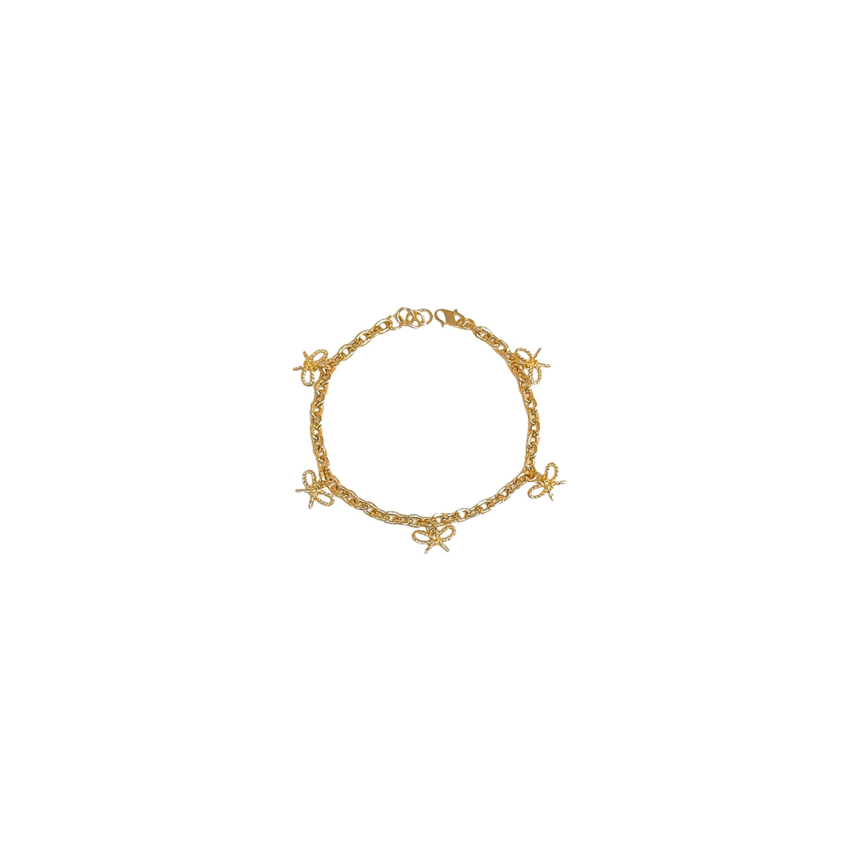 Dangling Twisted Ribbon Bracelet
