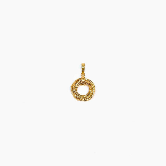 Textured Open Circles Pendant
