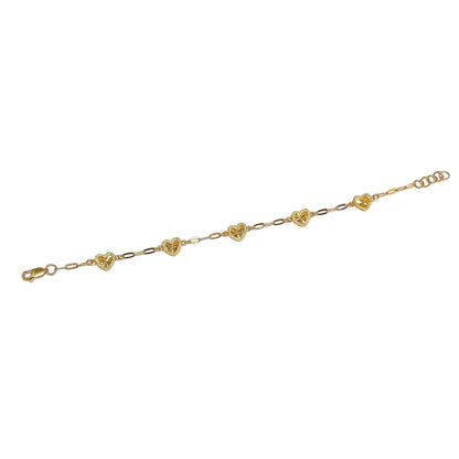 5 Radiant Hearts Bracelet