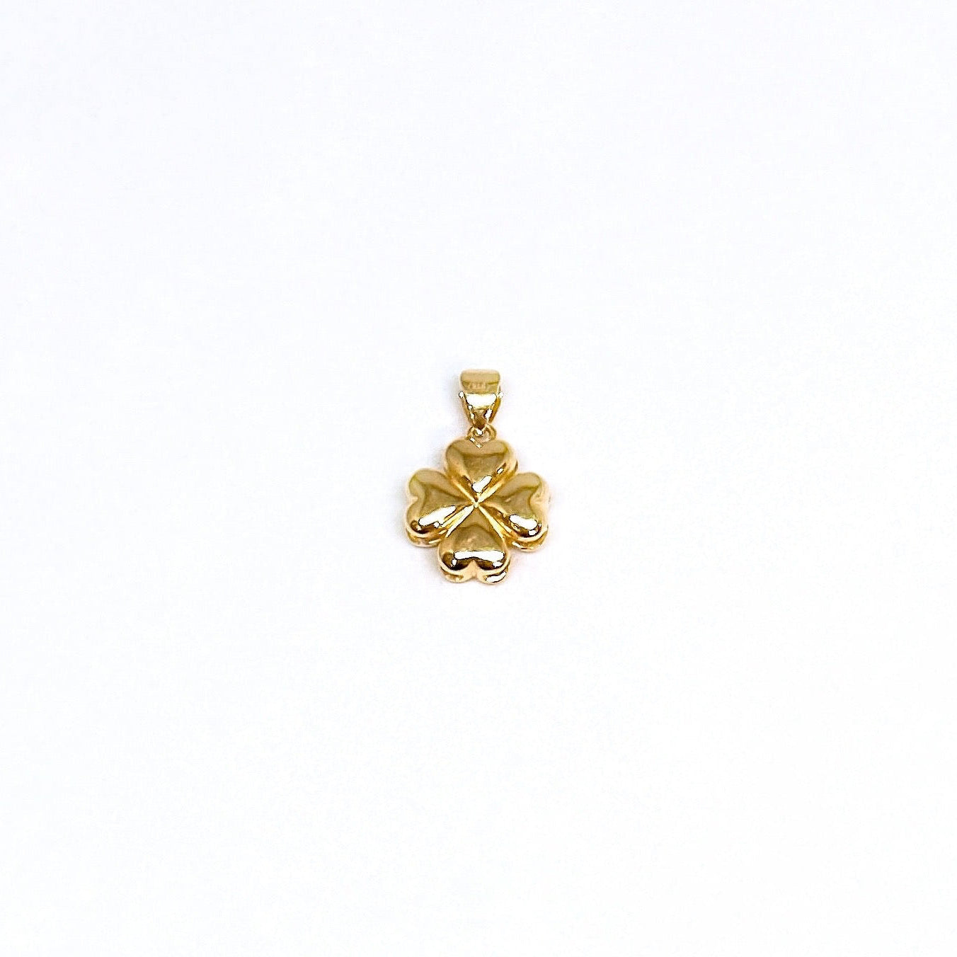 3D Puffy Four Leaf Clover Pendant