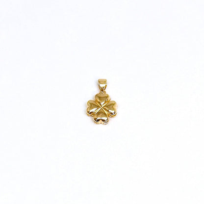 3D Puffy Four Leaf Clover Pendant