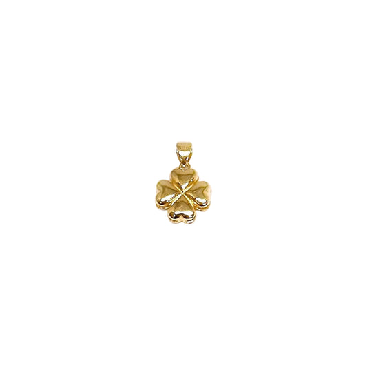 3D Puffy Four Leaf Clover Pendant