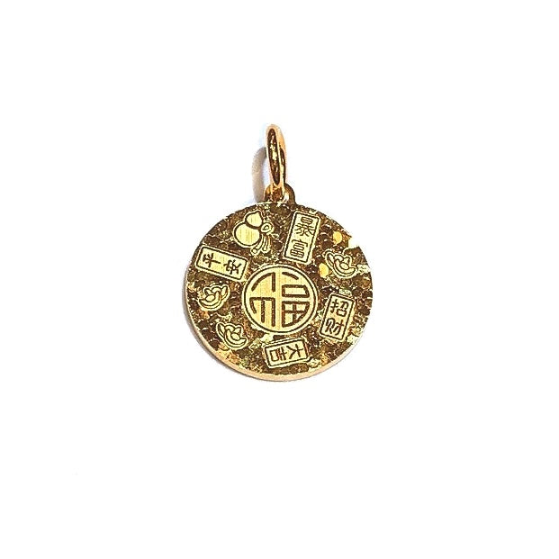 Sequin Round Fortune Pendant