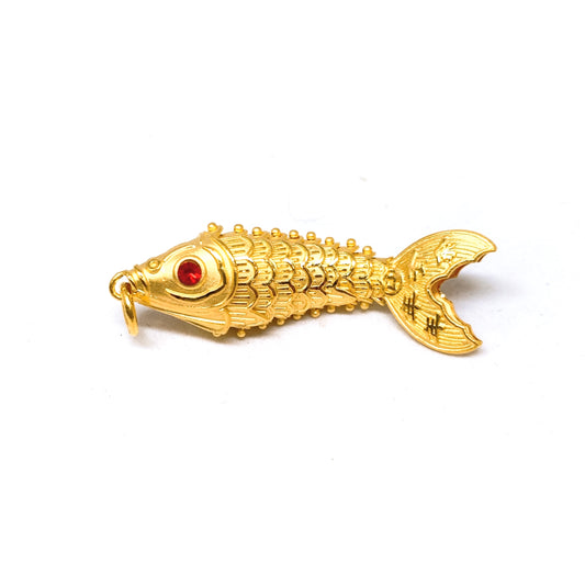 Matte Moving Fish Pendant