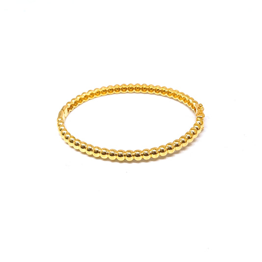 Polished Beads Bangle - Oval