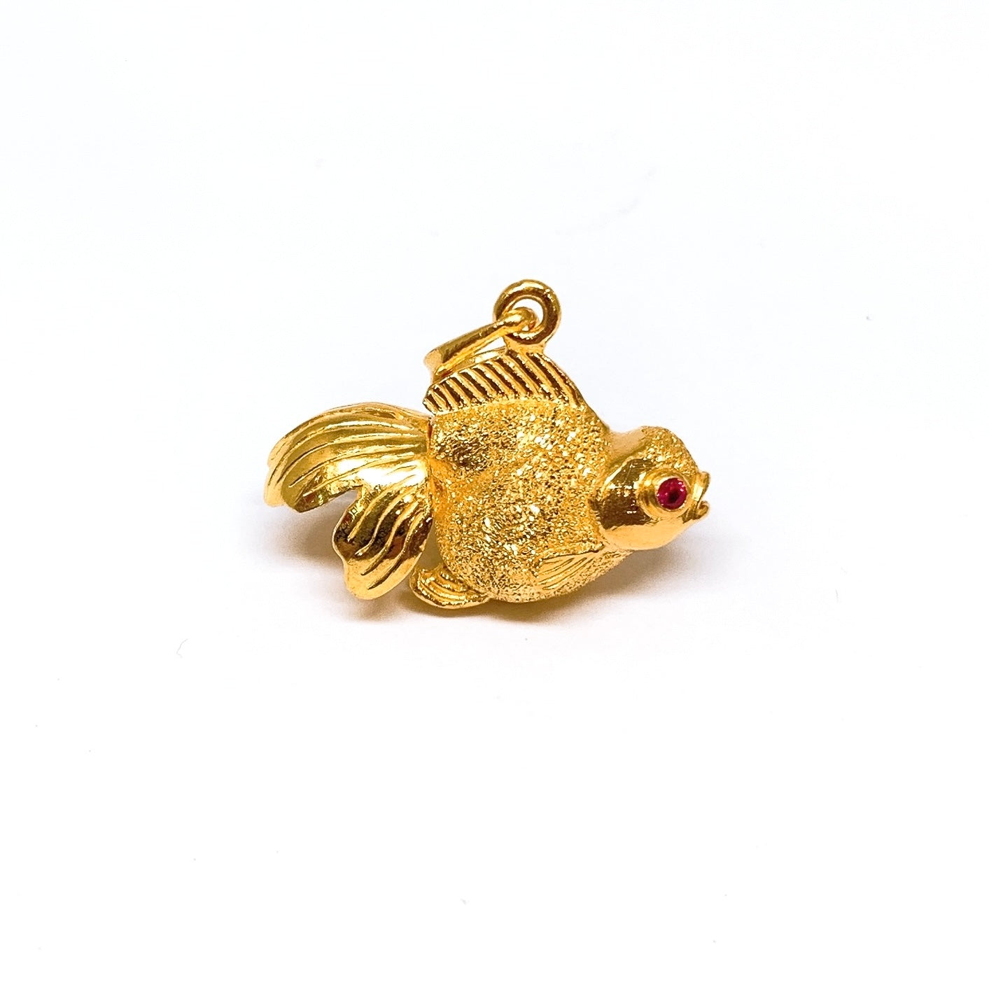 3D Sanded Goldfish Pendant