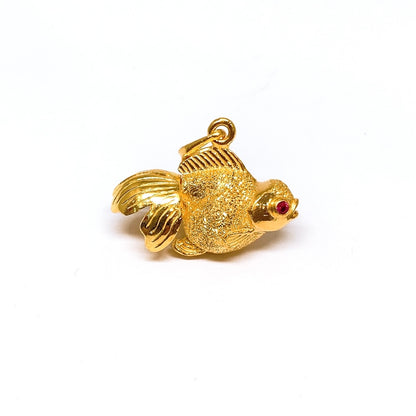 3D Sanded Goldfish Pendant