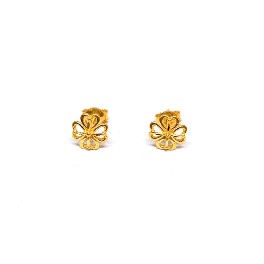 Cut-Out Clover Earring Studs