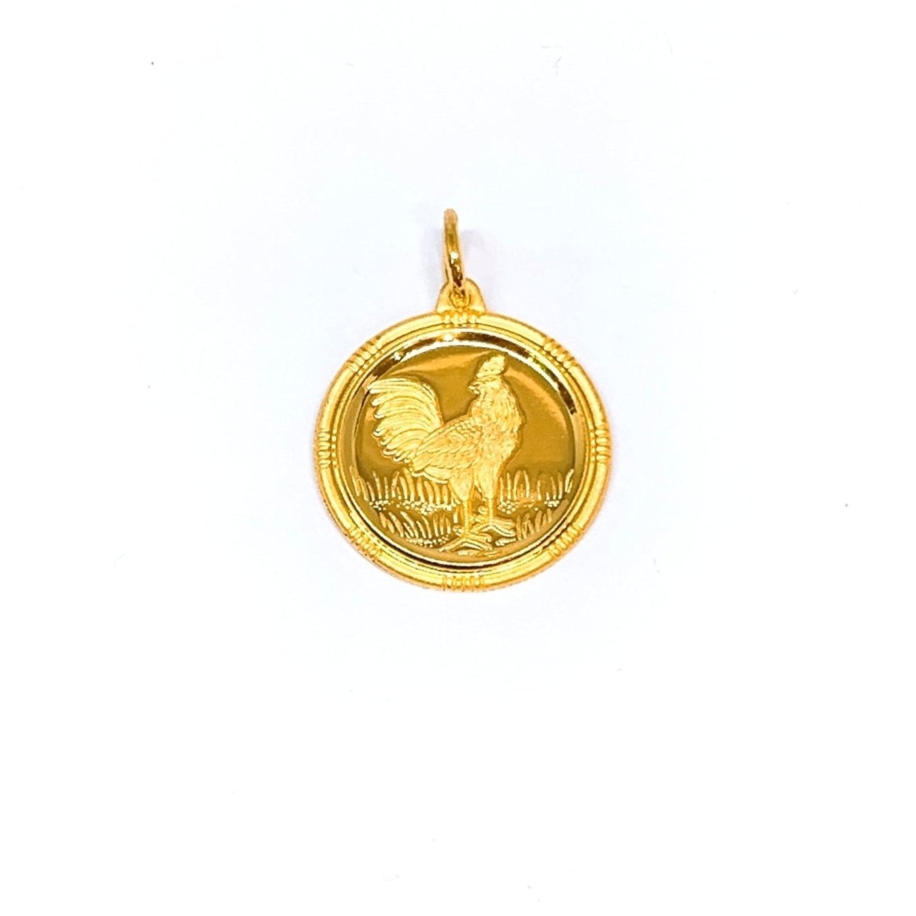 福 Zodiac Medallion Pendant - Rooster