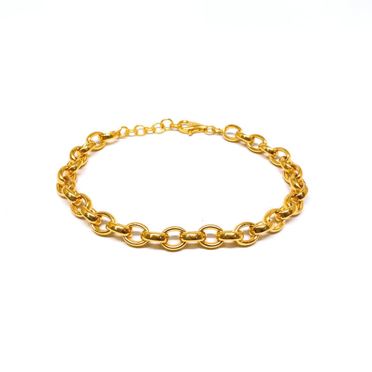 Polished Oval Links Bracelet