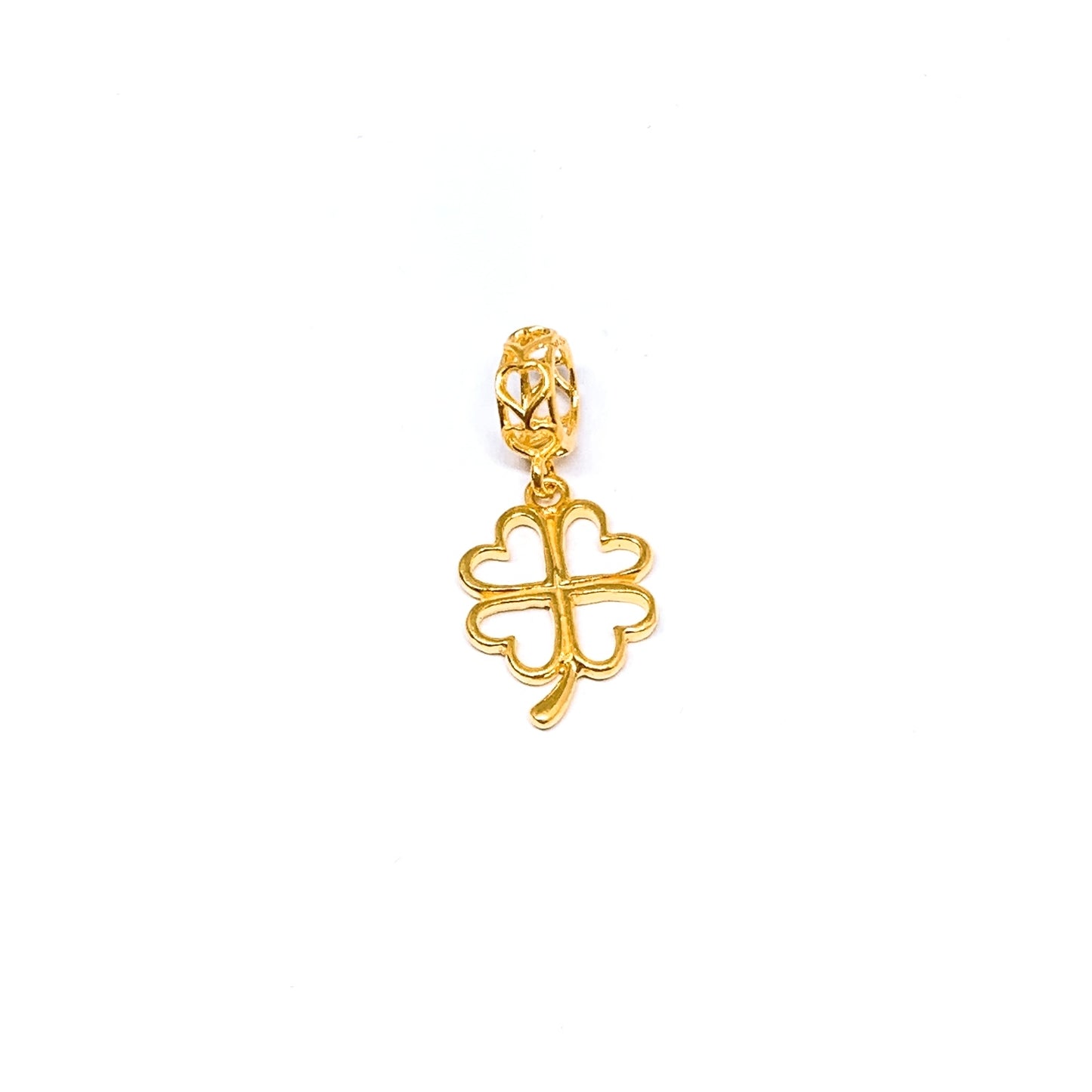 Cut-Out Clover Dangling Charm