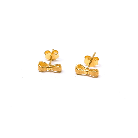 Matte Bow Earring Studs