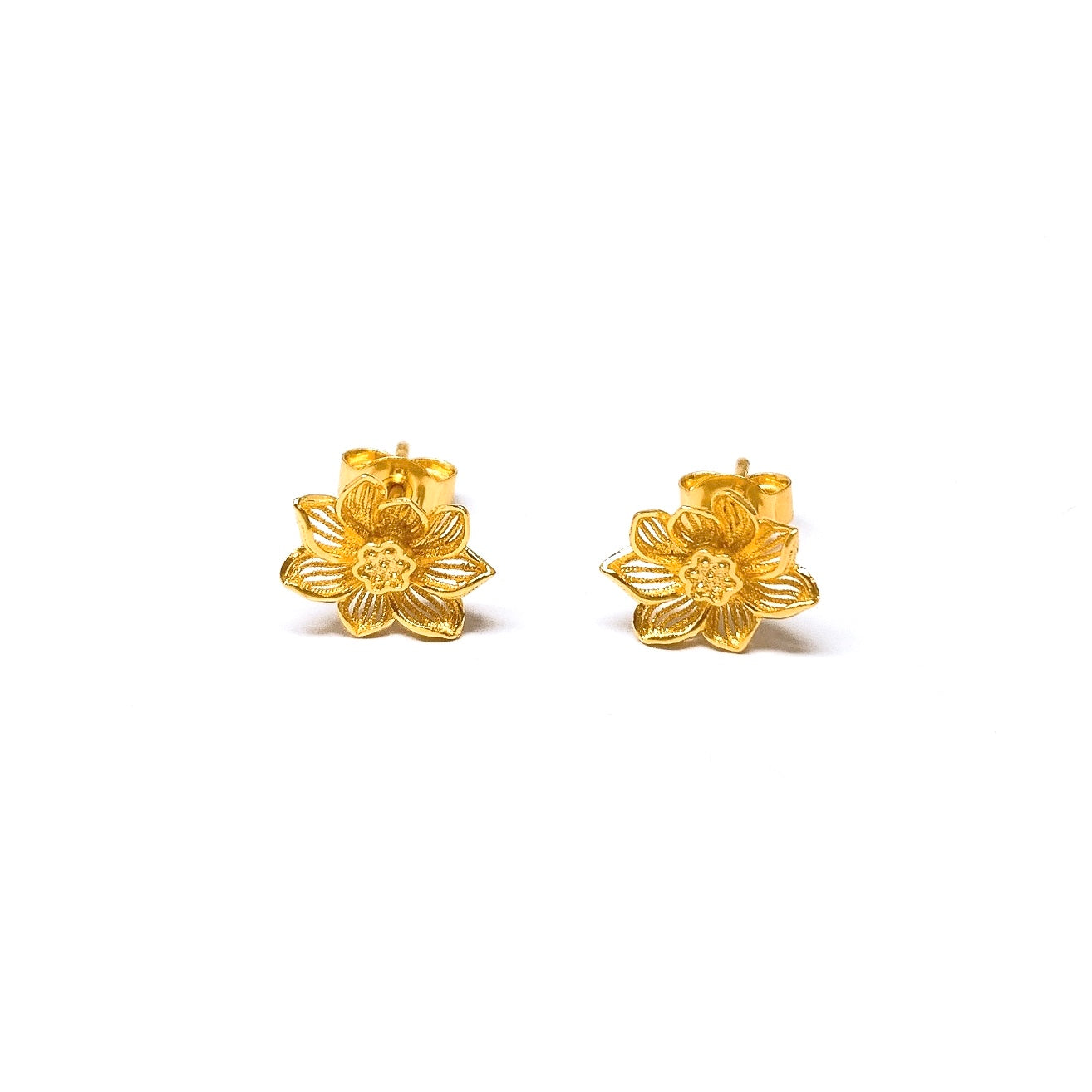 Lotus Flower Earring Studs