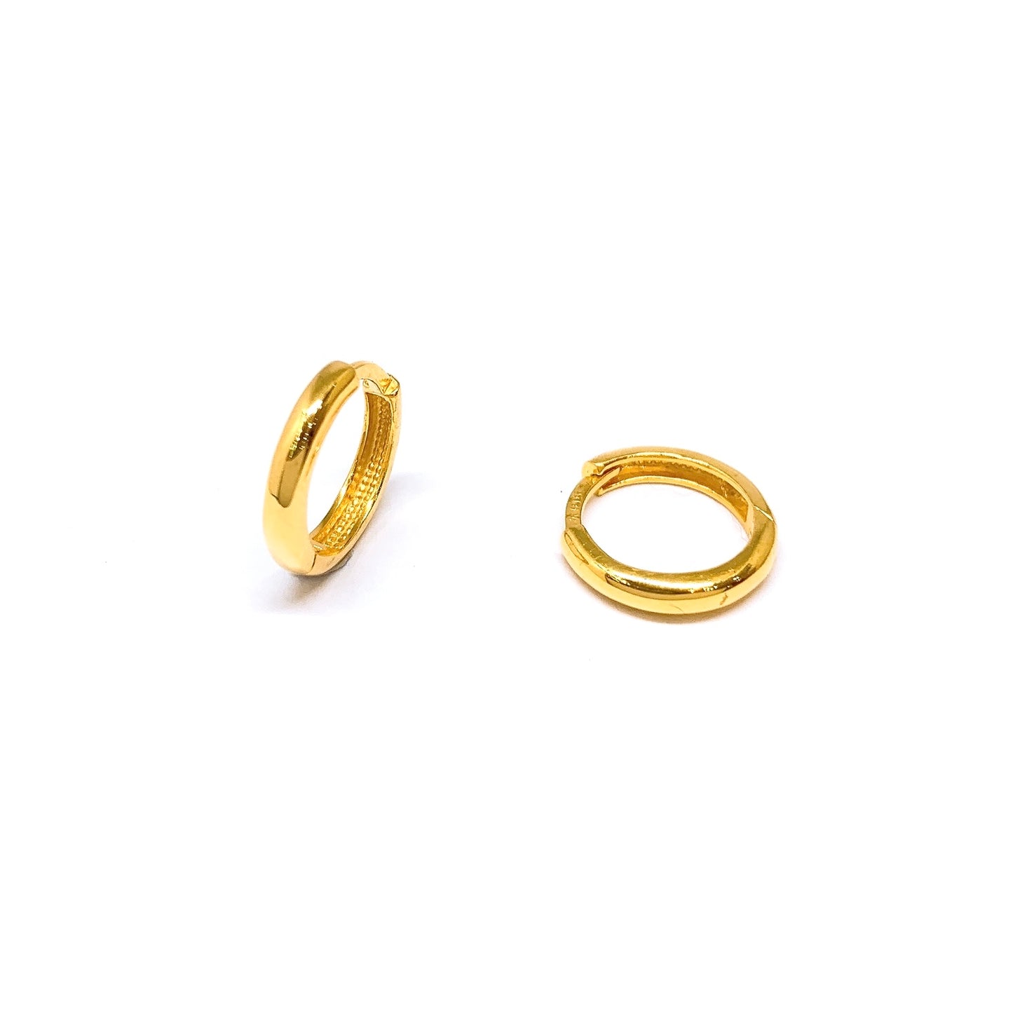 Polished Minimalist Earring Hoops