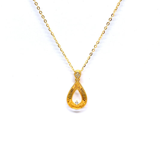 Blingy Teardrop Necklace Set