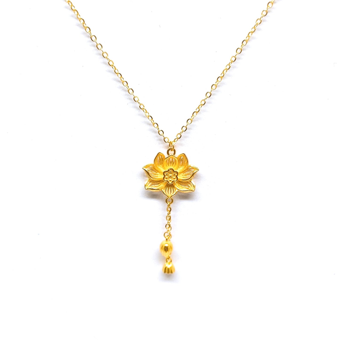 Lotus Flower Necklace Set