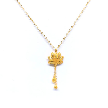 Lotus Flower Necklace Set