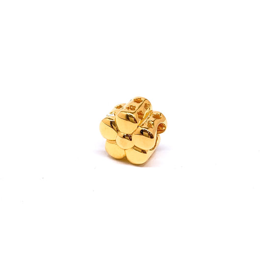 Polished Flower Spacer Charm