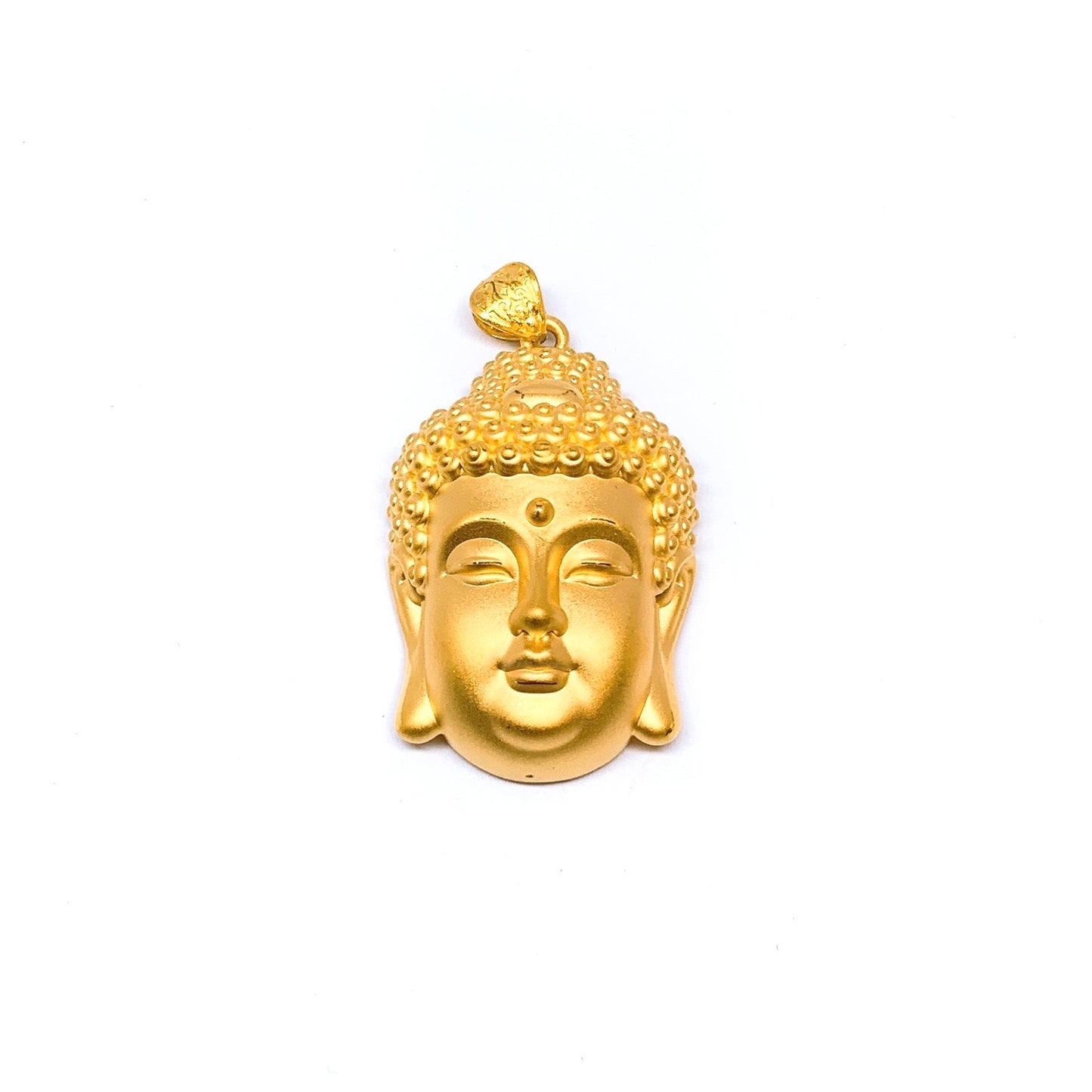 3D Hollow Buddha Head Pendant