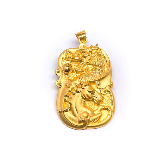 Hollow 龙马精神 Dragon Horse Pendant