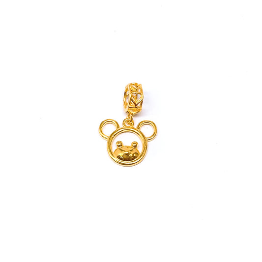 Cut-Out Teddy Bear Dangling Charm