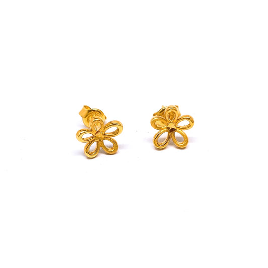 Floral Cut-Out Earring Studs