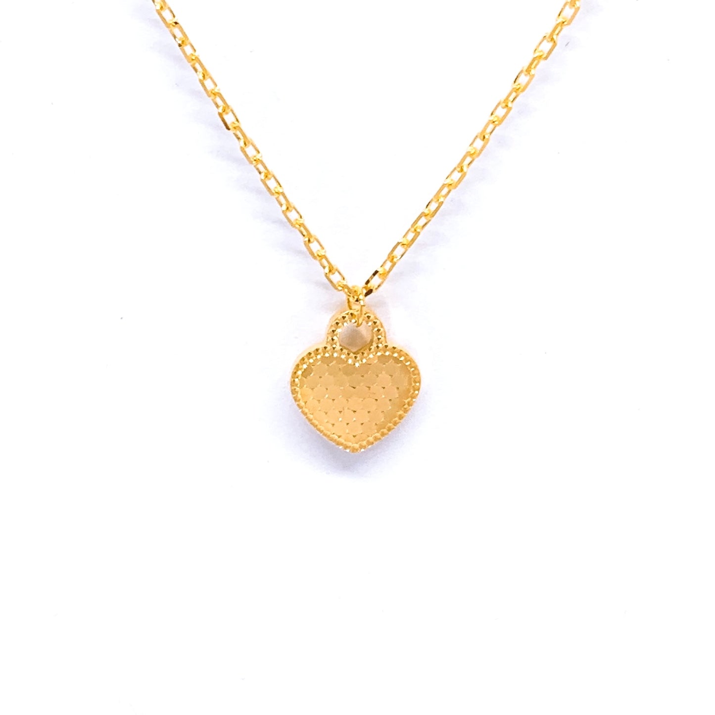 Disco Heart Locket Necklace Set