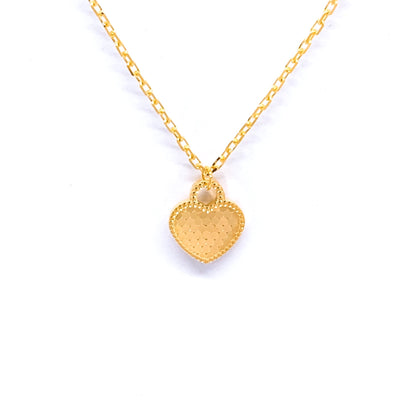 Disco Heart Locket Necklace Set