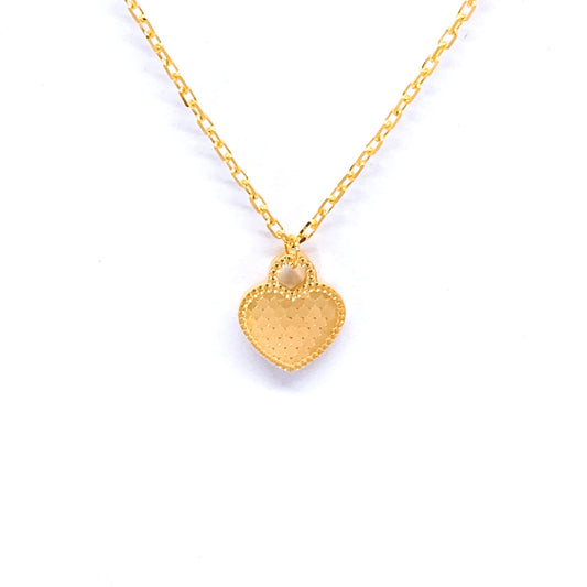 Disco Heart Locket Necklace Set