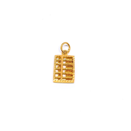 Rectangular Abacus Pendant ( Diagonal Cut ) - 5 rows