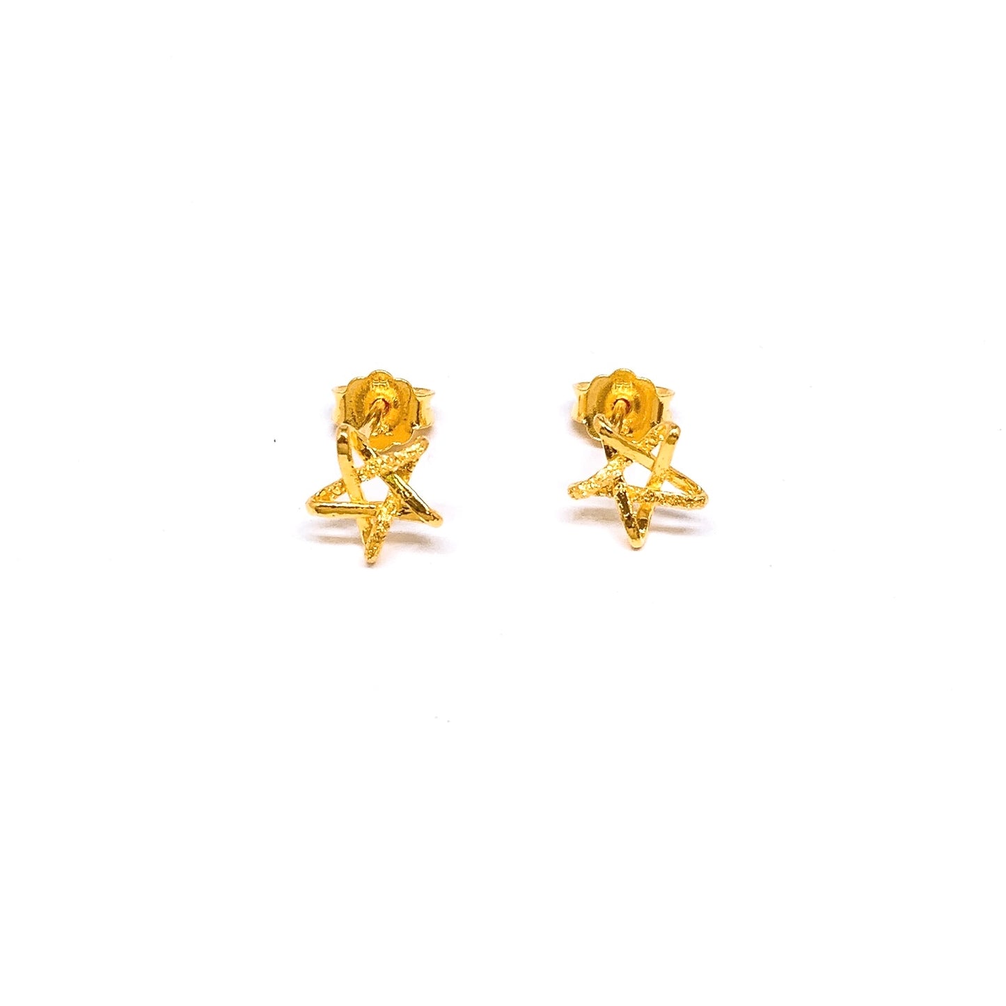 Woven Star Earring Studs