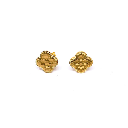 Disco Clover Earring Studs