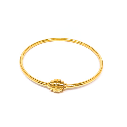 520 Lock Drum Bangle - Oval