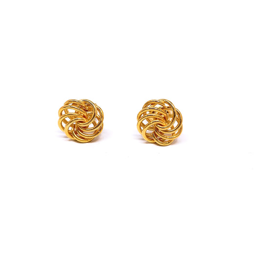 Fanned Hoops Earring Studs