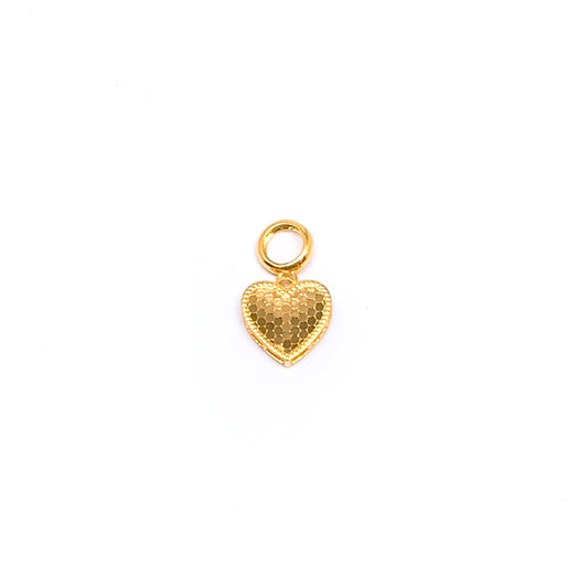 Disco-Cut Heart Dangling Charm