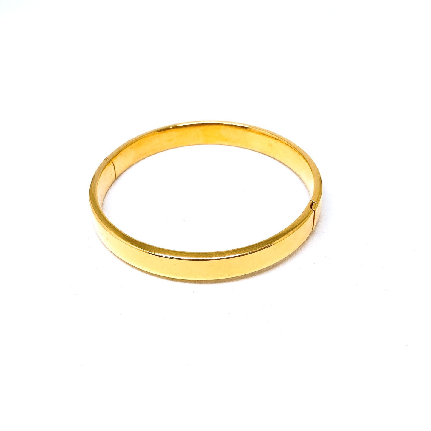 Flat Polished Bangle - Round