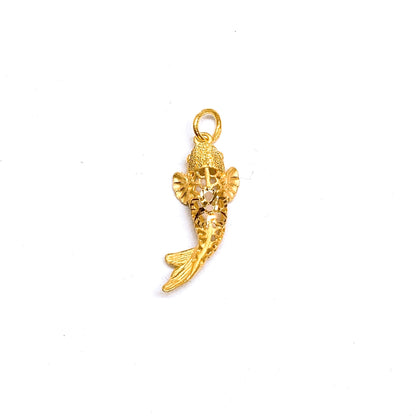 Floral Koi Fish Pendant