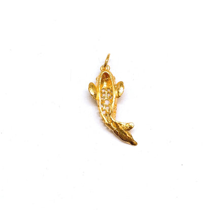 Floral Koi Fish Pendant