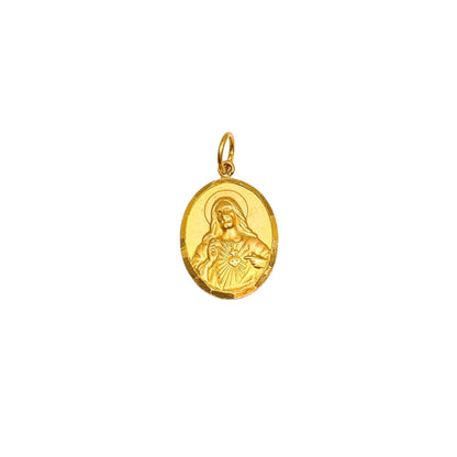 Sacred Heart Of Jesus Oval Pendant