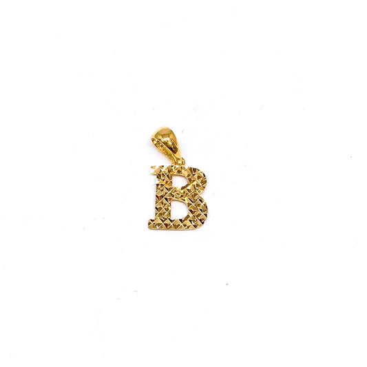 Letter B Pendant ( Criss Cross Cutting )