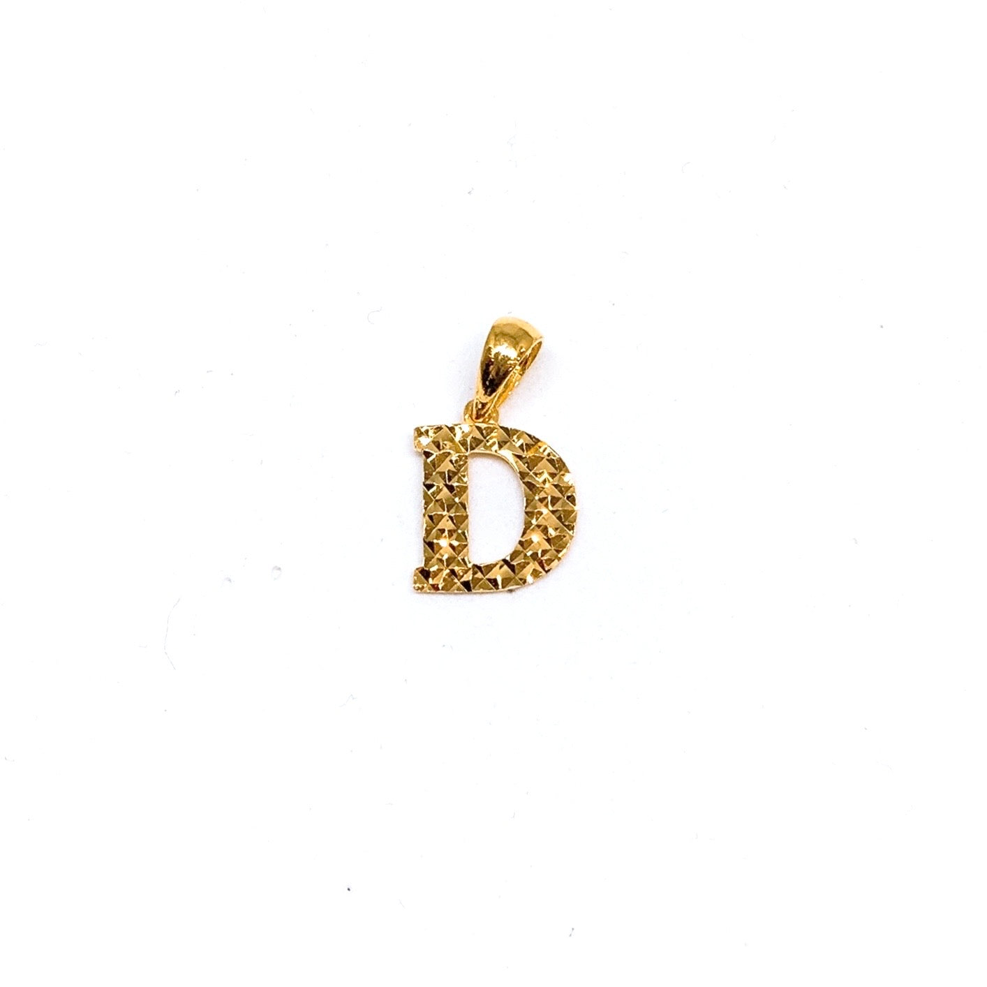 Letter D Pendant ( Criss Cross Cutting )