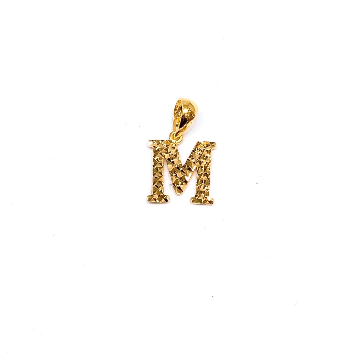 Letter M Pendant ( Criss Cross Cutting )