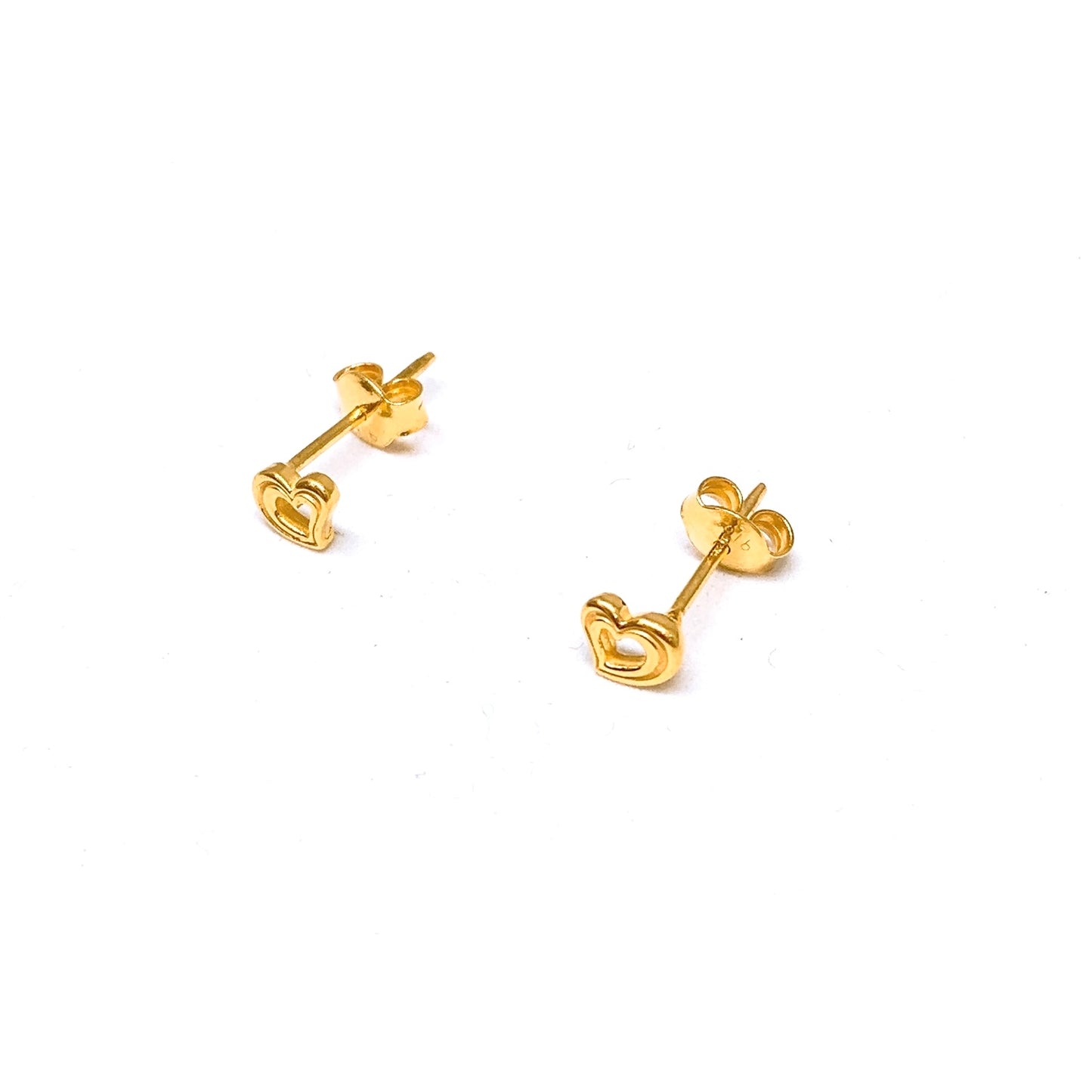 Mini Heart Cut-Out Earring Studs