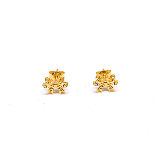 Lovely Ribbon Earring Studs