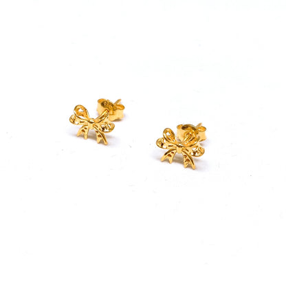 Lovely Ribbon Earring Studs