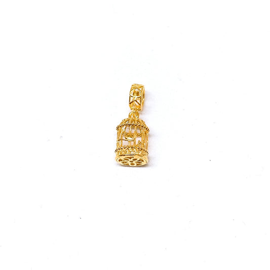 Bird Cage Dangling Charm