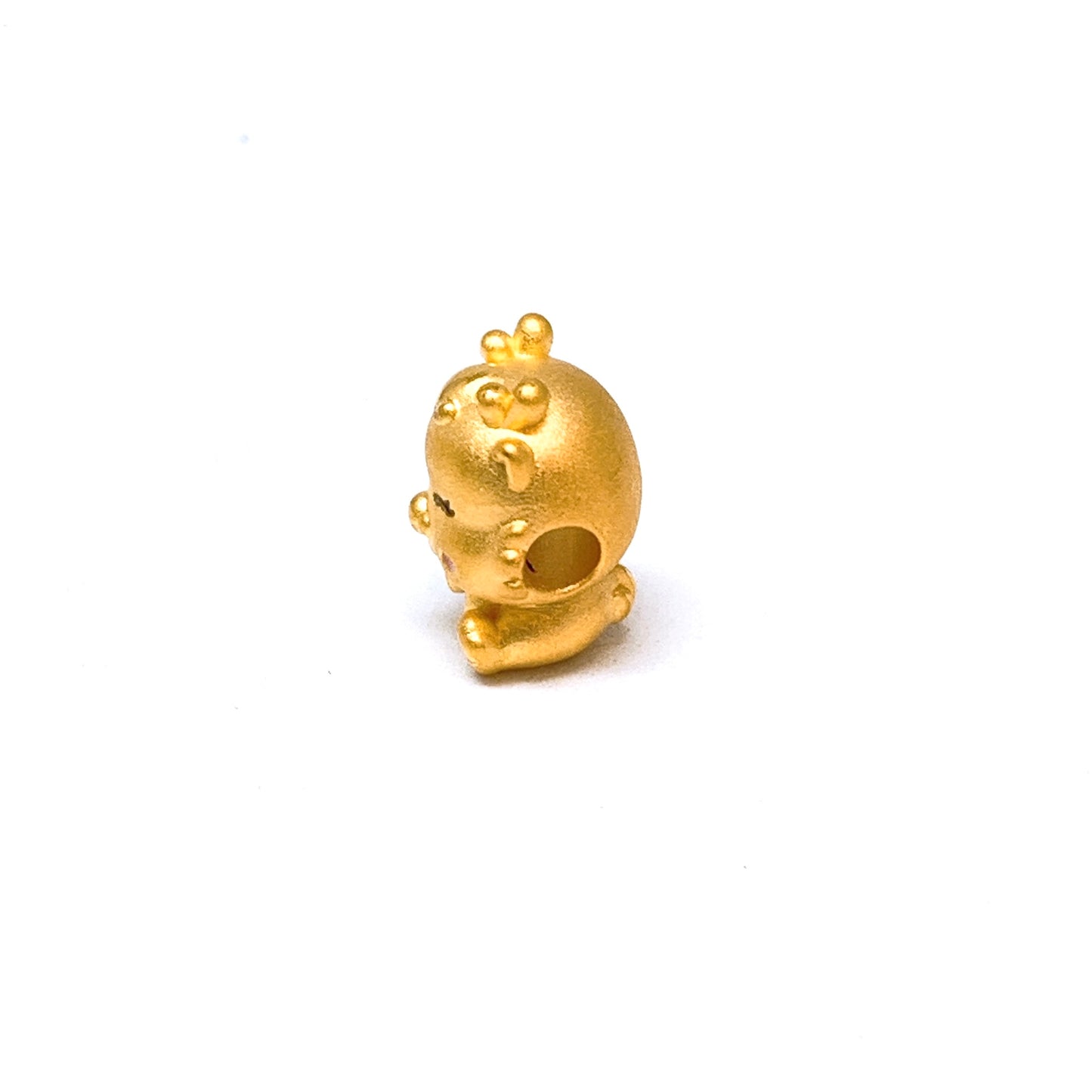 3D Dragon With Coloured Coin Spacer Charm