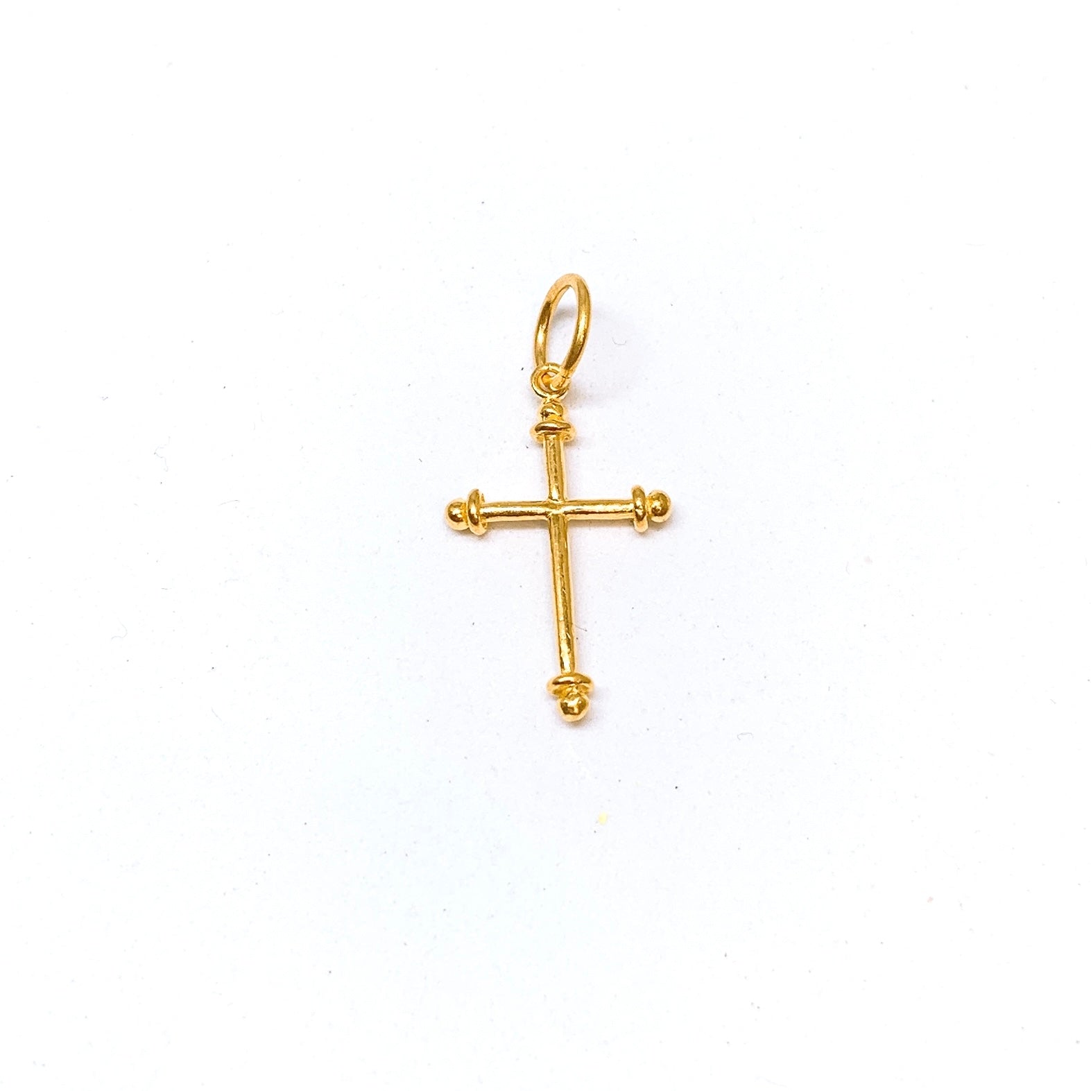 Bead Edge Cross Pendant – Kin Jewellery
