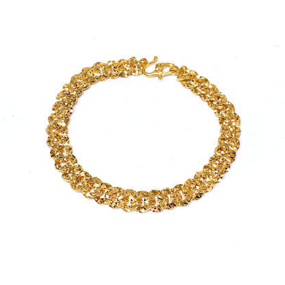 Starburst Shimmer Flat Cuban Bracelet ( S Hook )