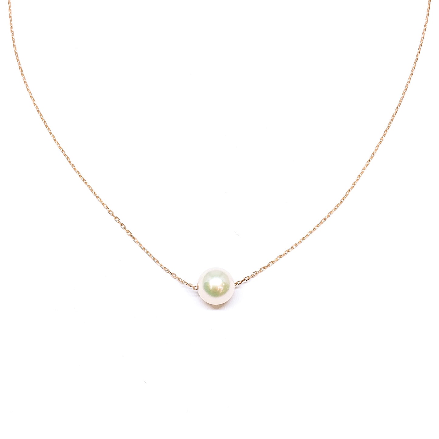 Rose Gold Fine Necklace With Pearl